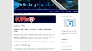 
                            9. Sky Super 6 App Download - Soccer Saturday Super 6 - Betting Apps