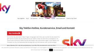 
                            8. Sky Telefon-Hotline, Anschrift, Kundenservice, E-Mail & Faxnummer