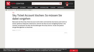 
                            2. Sky Ticket Account löschen: So klappt`s | TippCenter