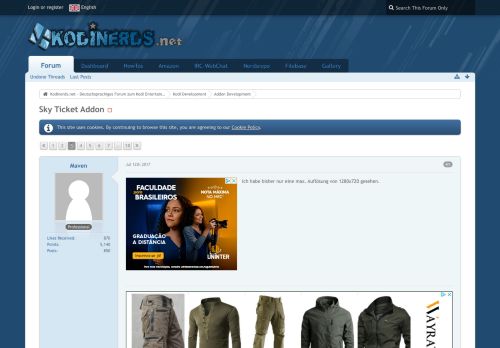 
                            1. Sky Ticket Addon - Page 3 - Addon Development - Kodinerds.net ...