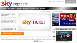 
                            13. Sky Ticket - Infos, Tipps, Angebote, Preise ab 4,99€, Buchung