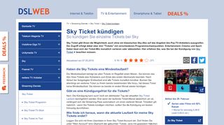 
                            5. Sky Ticket kündigen - schnell & einfach das Abo beenden - DSLWeb