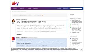 
                            3. Sky Ticket Login funktioniert nicht | Sky & Friends - Sky Community