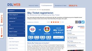 
                            9. Sky Ticket registrieren - so funktionieren Buchung und Login - DSLWeb