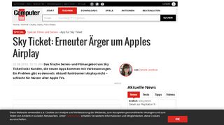 
                            6. Sky Ticket: Verbesserte App, aber Airplay-Ärger - AUDIO VIDEO FOTO ...