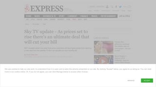 
                            3. Sky TV update - As prices set to rise there's an ultimate deal that will ...
