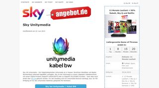 
                            11. Sky Unitymedia - Sky Abo zu Unitymedia buchen - Sky Angebote
