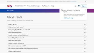 
                            4. Sky VIP FAQs | Sky Help | Sky.com