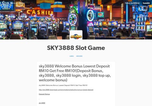 
                            6. SKY3888 Slot Game — sky3888 Welcome Bonus Lowest ...