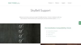 
                            12. SkyBell Support - SkyBell WiFi Doorbell