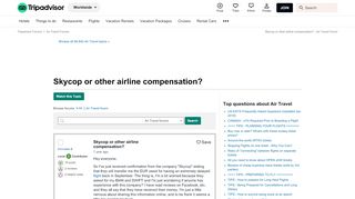 
                            8. Skycop or other airline compensation? - Air Travel Forum - TripAdvisor