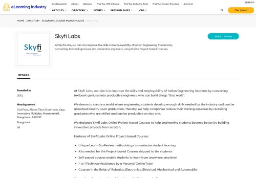 
                            11. Skyfi Labs Company Info - eLearning Industry
