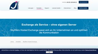 
                            7. Skyfillers Hosted Exchange - Skalierbar & flexibel - Jakobsoftware