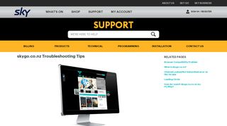 
                            10. skygo.co.nz Troubleshooting Tips - SKY Support