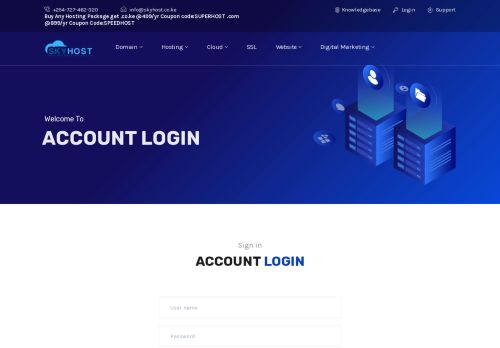 
                            4. Skyhost - Log in - Skyhost kenya