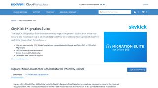 
                            3. Skykick Migration Suite - Cloud Marketplace