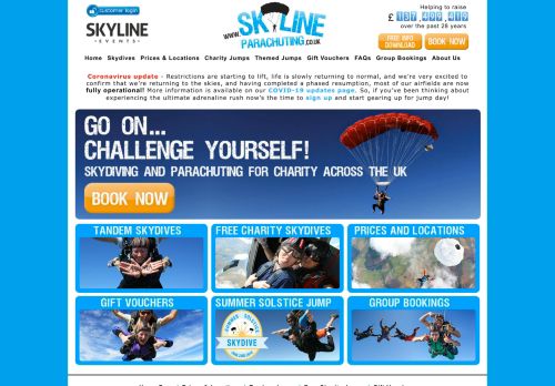 
                            9. Skyline: Skydiving, Parachuting, Charity Skydiving across UK