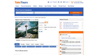 
                            7. Skylon Tower Tickets Only - TakeTours