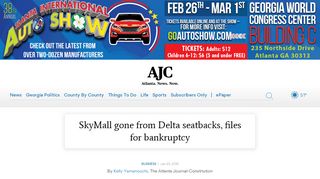 
                            13. SkyMall no longer on Delta, files for bankruptcy - AJC.com