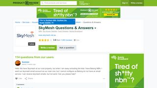 
                            9. SkyMesh Questions - ProductReview.com.au