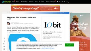 
                            9. Skype aus dem Autostart entfernen - NETZWELT