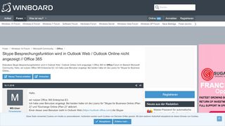 
                            10. Skype Besprechungsfunktion wird in Outlook Web / Outlook Online ...
