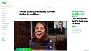 
                            10. Skype can now translate spoken Arabic in real time | TechCrunch
