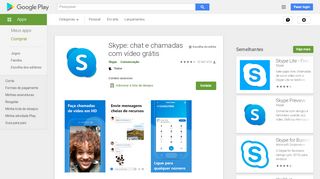 
                            7. Skype: chat e chamadas com vídeo grátis – Apps no Google Play