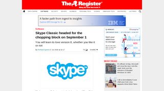
                            9. Skype Classic headed for the chopping block on September 1 • The ...