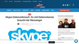 
                            2. Skype Datenverbrauch - besser nicht im mobilen Internet!