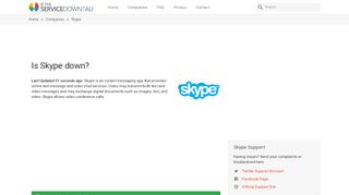 
                            12. Skype down or not working? Current app problems and status - Is The ...