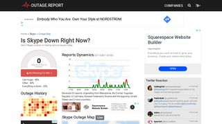
                            4. Skype Down? Service Status, Map, Problems History - Outage.Report