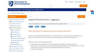 
                            10. Skype for Business 2015 - Logging In - University of New Hampshire