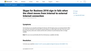 
                            5. Skype for Business 2016 sign-in fails when the client moves from ...