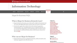 
                            10. Skype for Business FAQ's | Information Technology | Washington ...