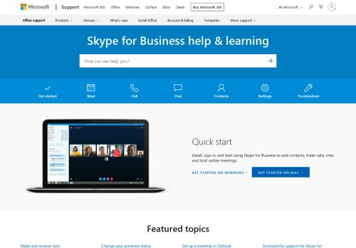 
                            13. Skype for Business help - Office Support