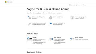 
                            6. Skype for Business Online Admin | Microsoft Docs