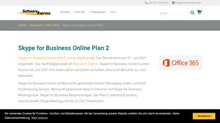 
                            5. Skype for Business Online Plan 2 | Lizenzen, Services, Preise ...