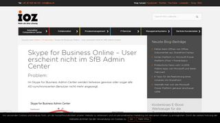 
                            5. Skype for Business Online – User erscheint nicht im SfB Admin Center ...