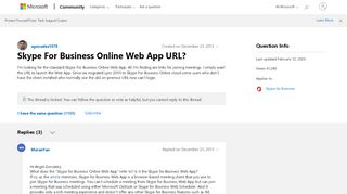 
                            8. Skype For Business Online Web App URL? - Microsoft Community