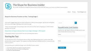 
                            11. Skype for Business Preview on Mac: Testing Stage 1 - The Skype for ...