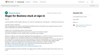 
                            2. Skype for Business stuck at sign-in - Microsoft Community