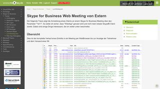 
                            11. Skype for Business Web Meeting von Extern - MSXFAQ