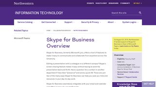
                            13. Skype for Business/Lync Overview: Information Technology ...