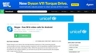 
                            8. Skype - free IM & video calls for Android - Free download and software ...