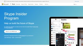 
                            1. Skype Insider | Install a Preview version of Skype