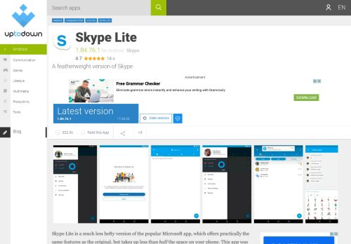 
                            12. Skype Lite 1.76.76.5 for Android - Download