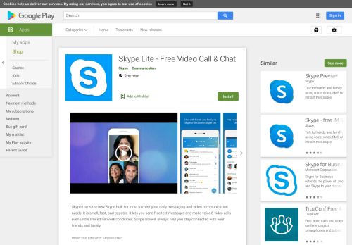 
                            5. Skype Lite - Free Video Call & Chat - Google Play पर ऐप्लिकेशन