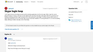 
                            5. Skype login loop - Microsoft Community