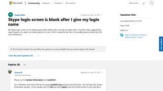 
                            6. Skype login screen is blank after I give my login name - Microsoft ...